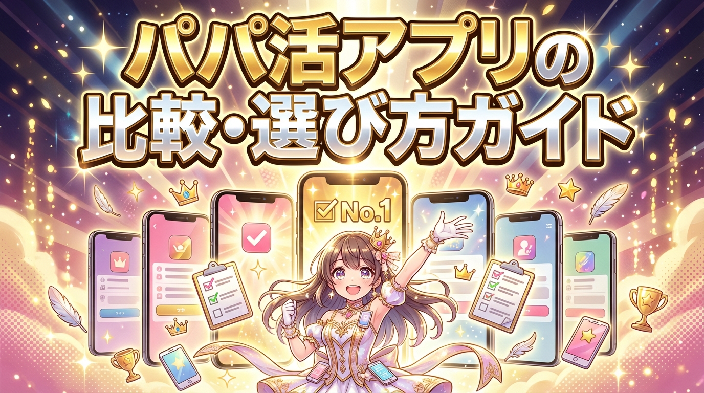 ワクワクメールと他パパ活アプリの比較